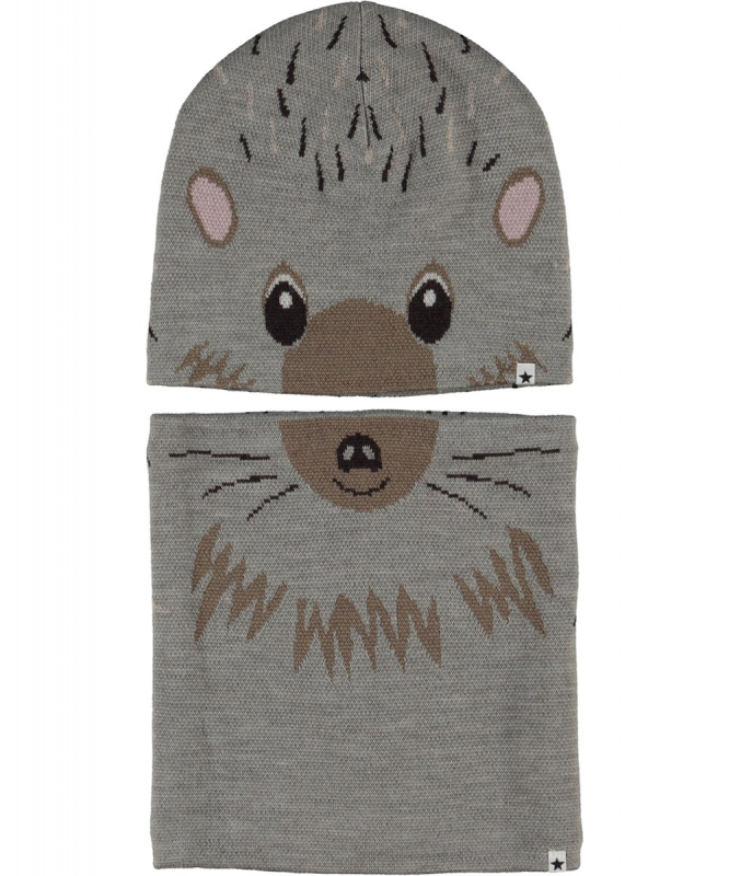 Комплект:шапка+шарф Kleo Hedgehog